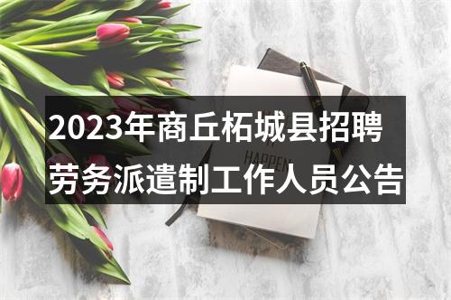 2023年商丘柘城县招聘劳务派遣制工作人员公告 图片