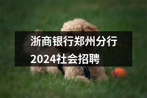浙商银行郑州分行2024社会招聘 图片